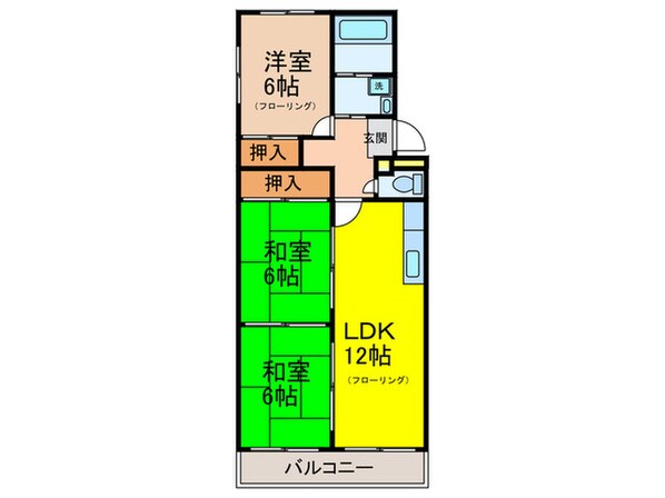 川上ハイツの物件間取画像